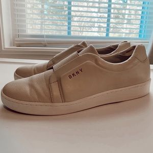 DKNY Cream Slip Ons